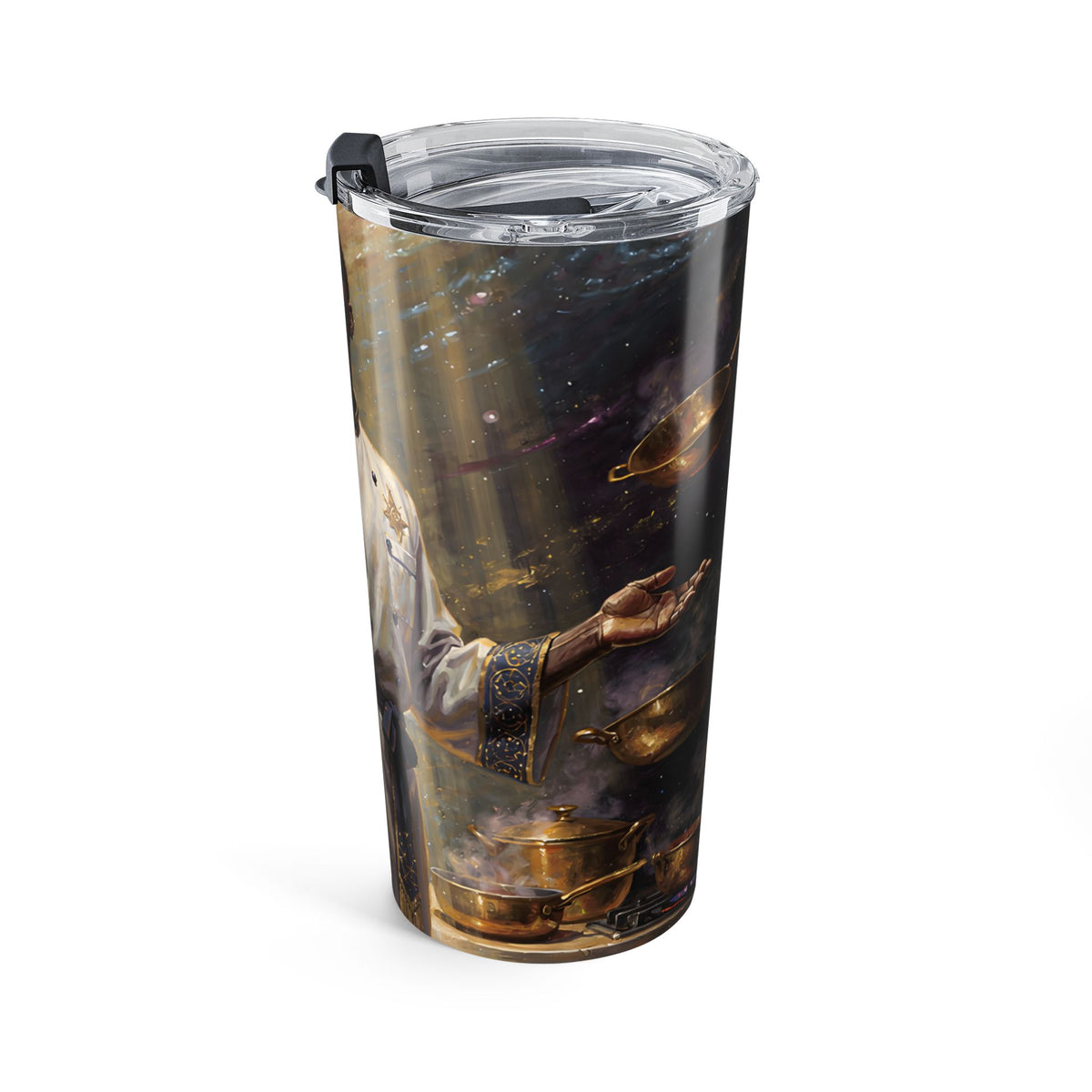 20oz Tumbler – Regal Priest & Golden Lamps Travel Mug