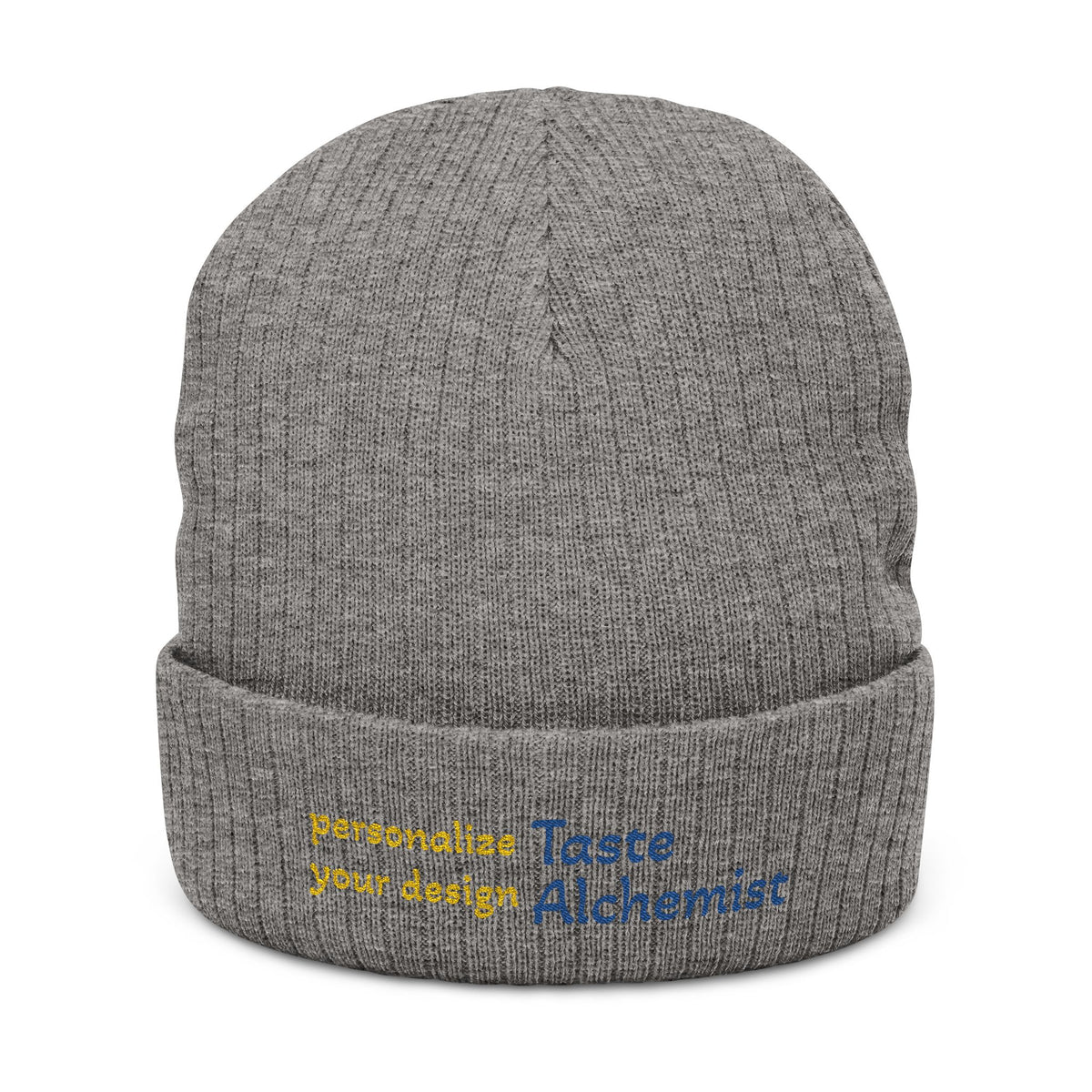 Chef Beanie — "Clock Out and Get Right" Ribbed Knit Embroidered Hat