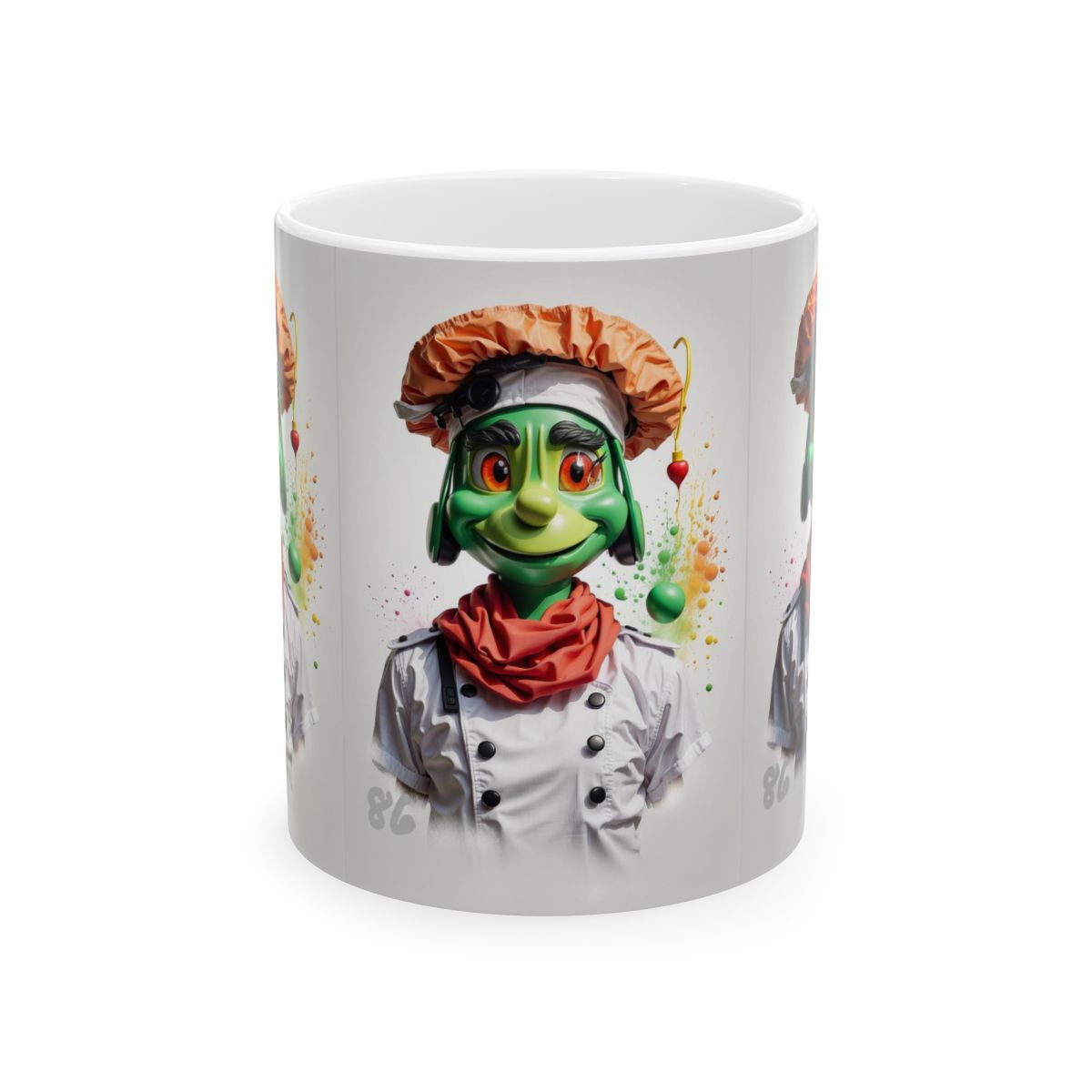 Chef Alien Ceramic Mug, 11oz image 0
