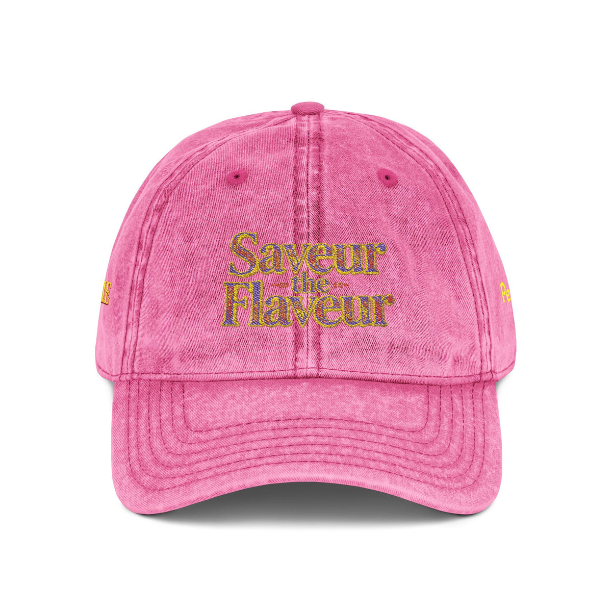 Vintage Cap — Embroidered "saveur the flaveur you cool a** mofo"
