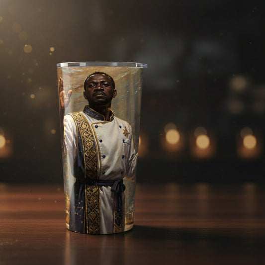 20oz Tumbler – Regal Priest & Golden Lamps Travel Mug
