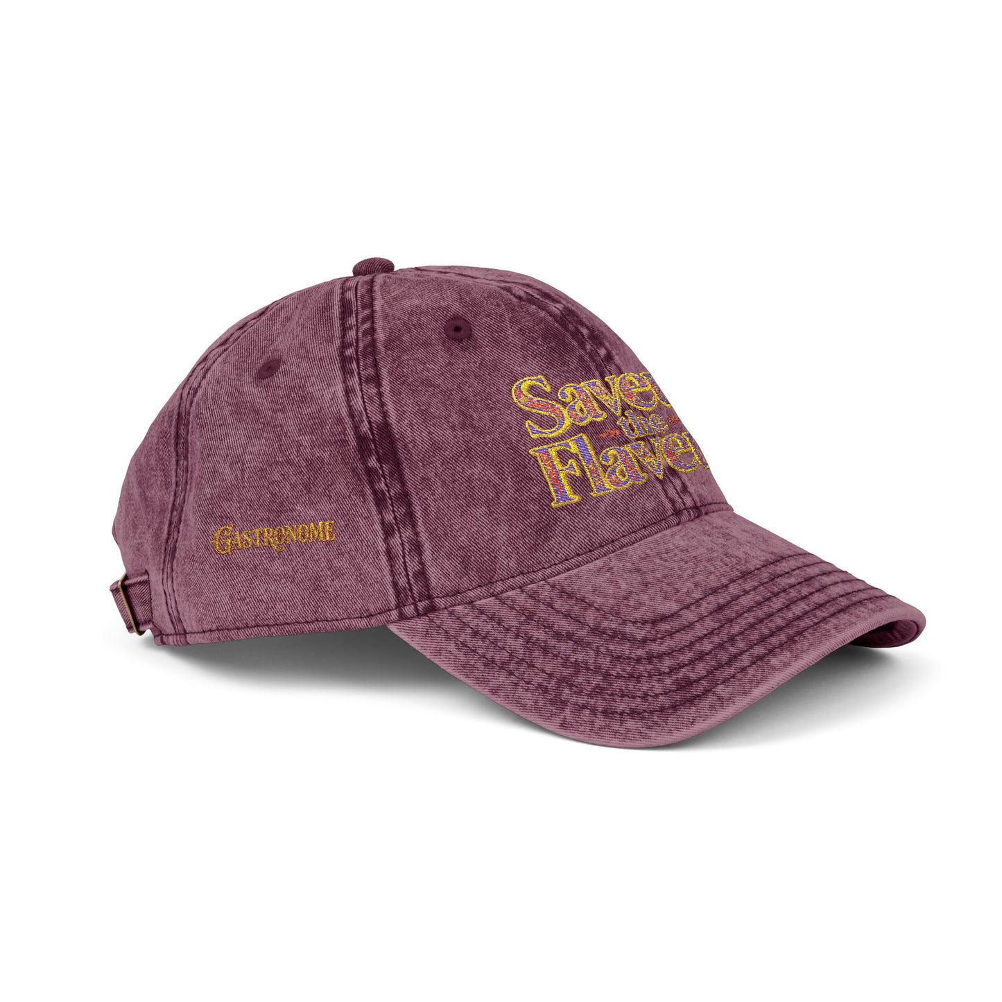 Vintage Cap — Embroidered "saveur the flaveur you cool a** mofo"