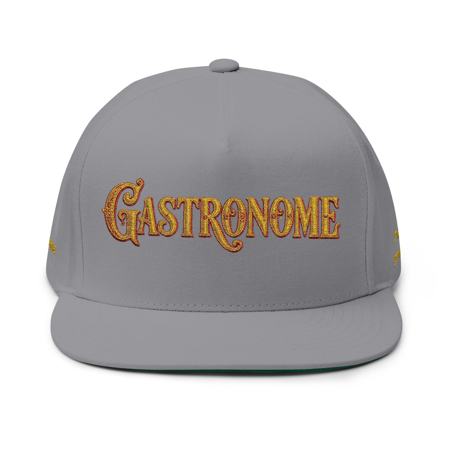 Gastronome Embroidered Flat Bill Cap — "Thee Gastronome" Culinary Enthusiast