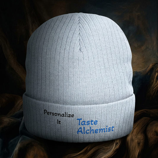 Chef Beanie — "Clock Out and Get Right" Ribbed Knit Embroidered Hat