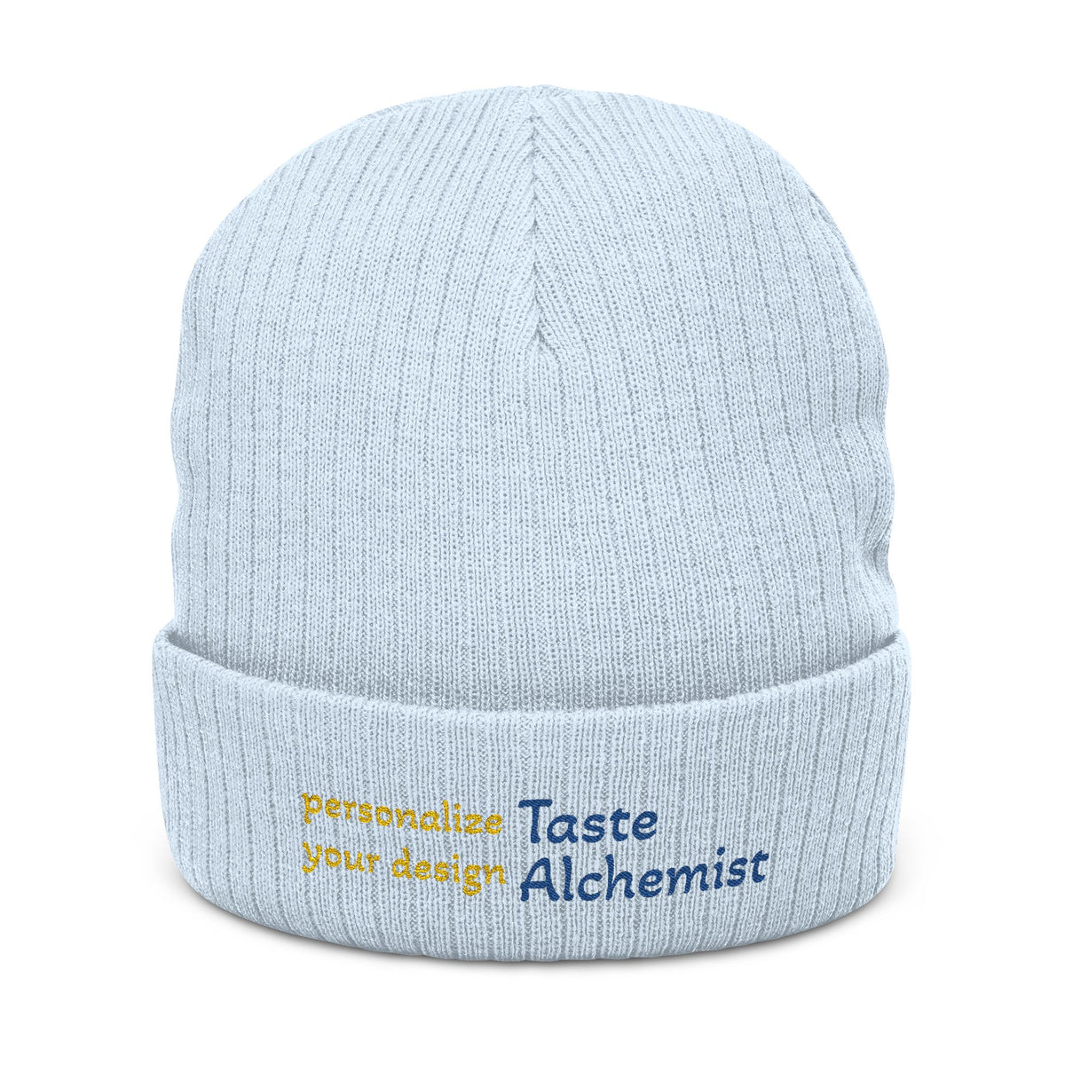 Chef Beanie — "Clock Out and Get Right" Ribbed Knit Embroidered Hat