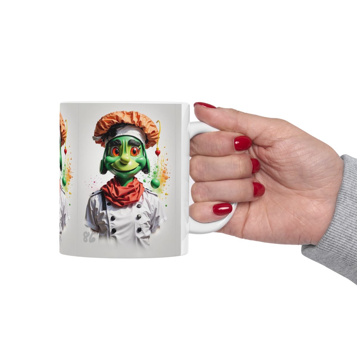 Chef Alien Ceramic Mug, 11oz image 12