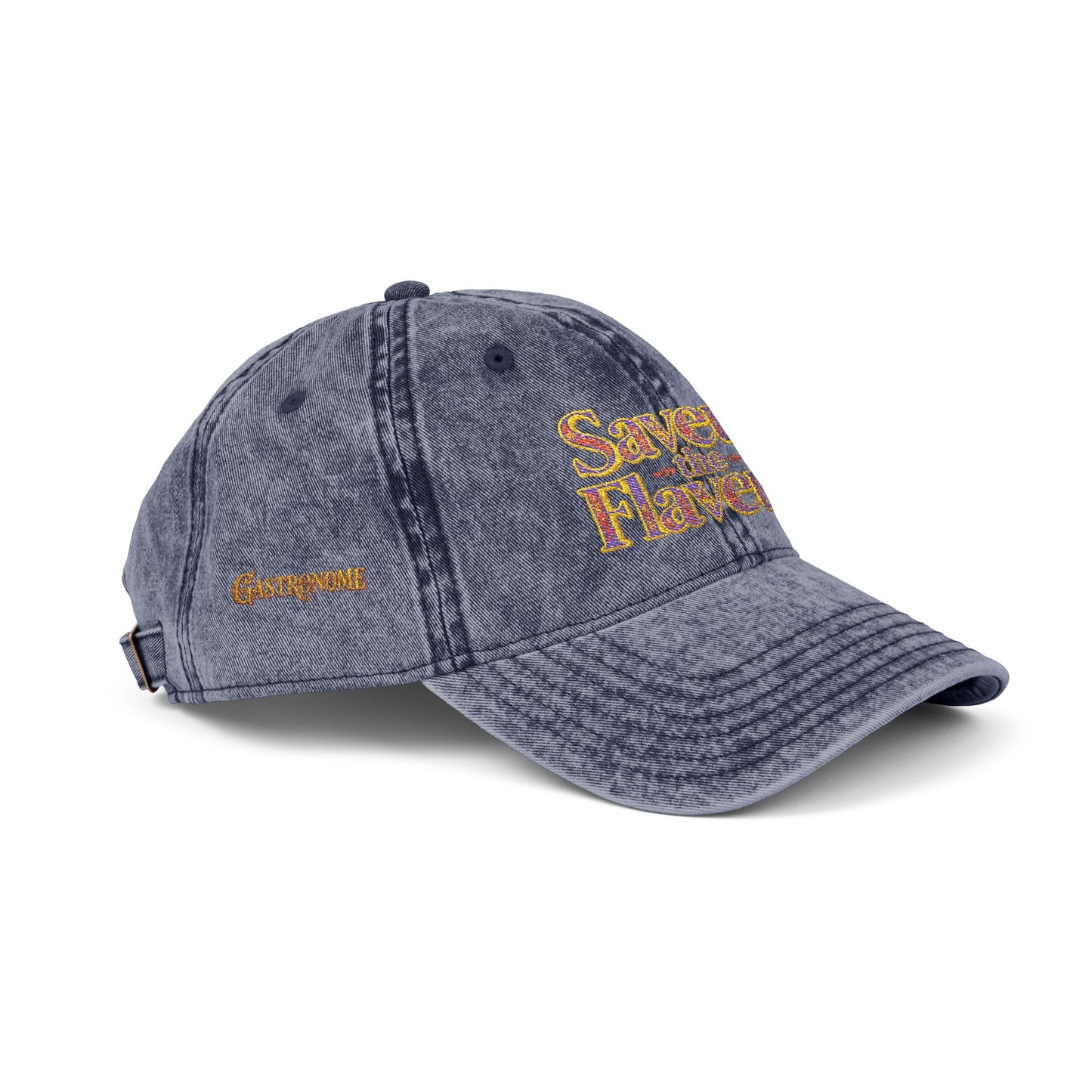 Vintage Cap — Embroidered "saveur the flaveur you cool a** mofo"