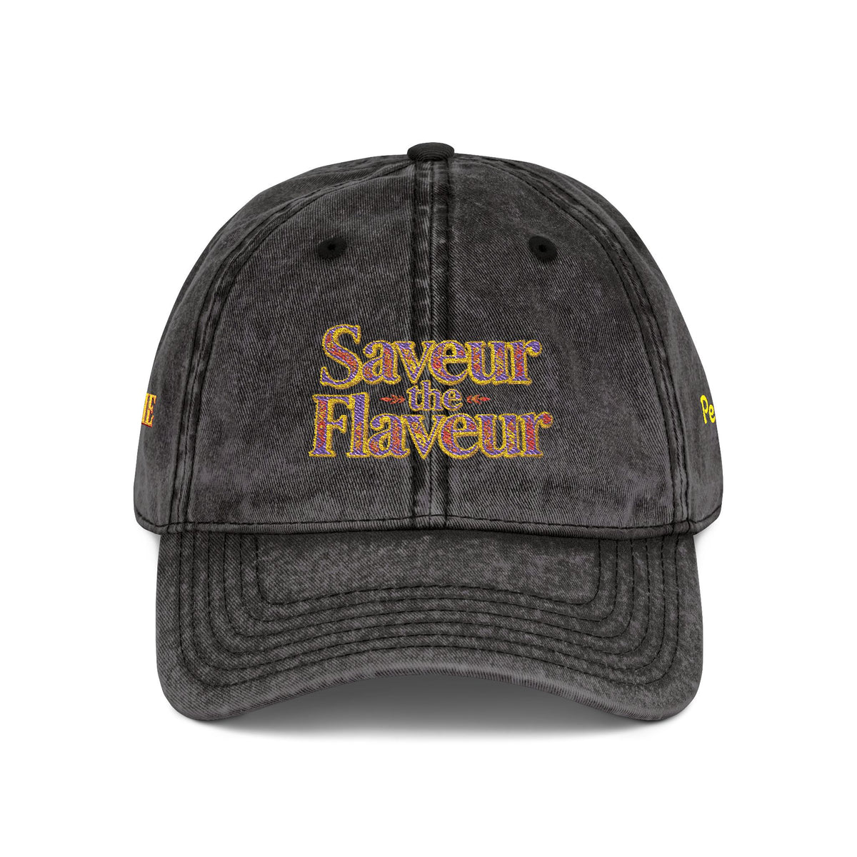 Vintage Cap — Embroidered "saveur the flaveur you cool a** mofo"