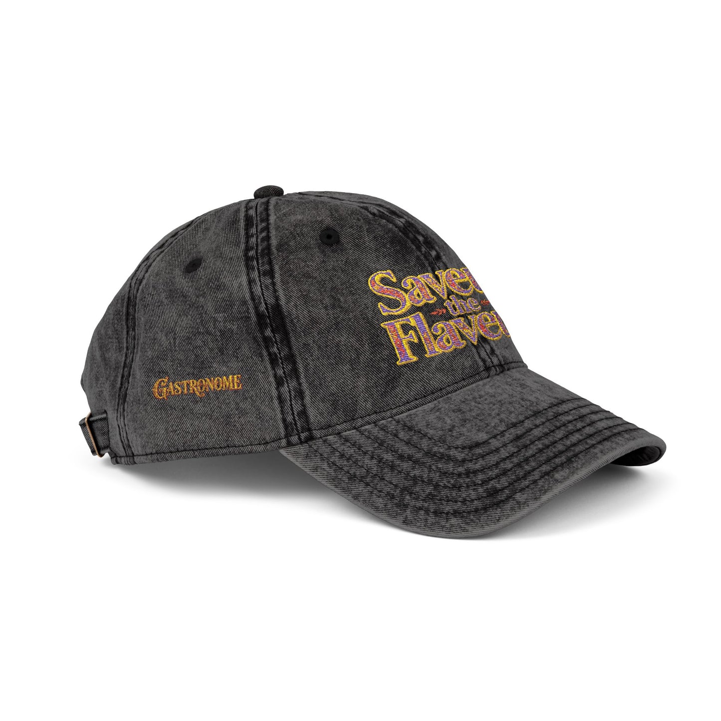 Vintage Cap — Embroidered "saveur the flaveur you cool a** mofo"