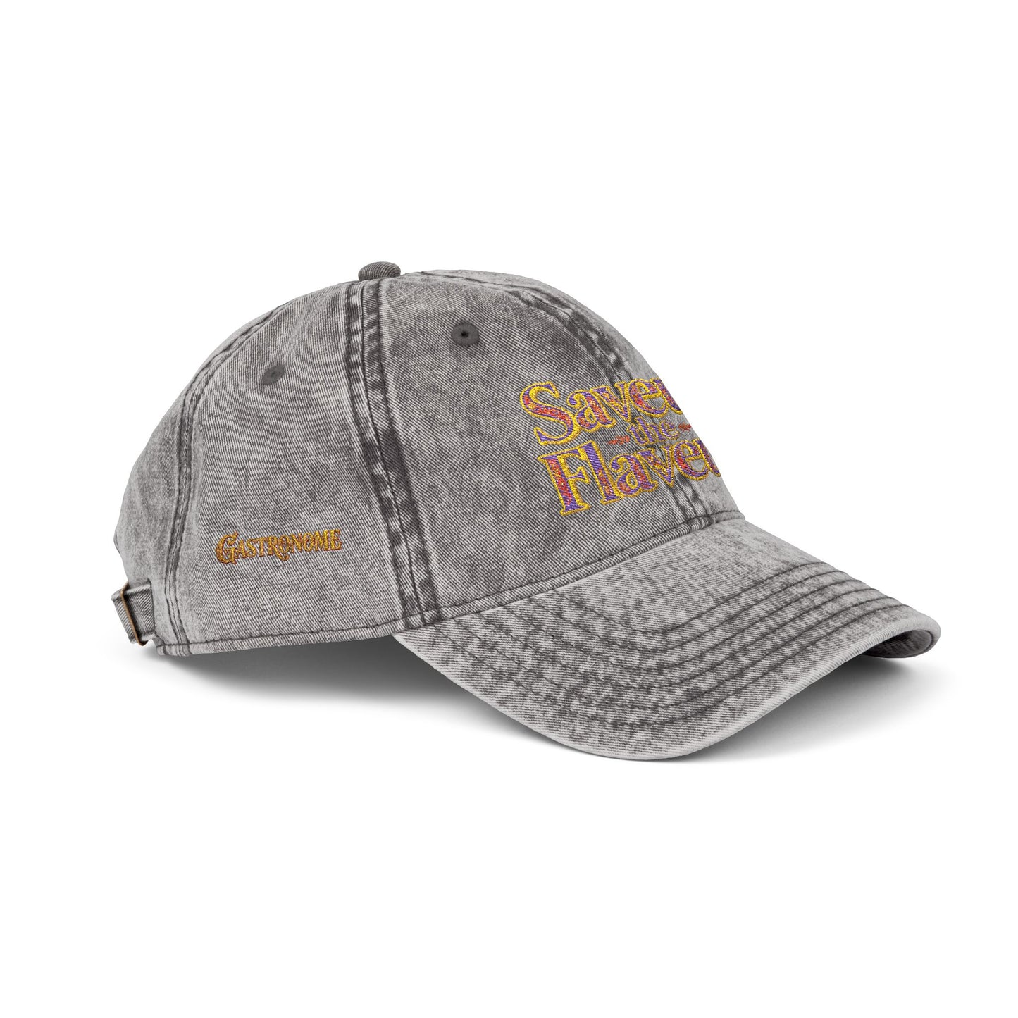 Vintage Cap — Embroidered "saveur the flaveur you cool a** mofo"