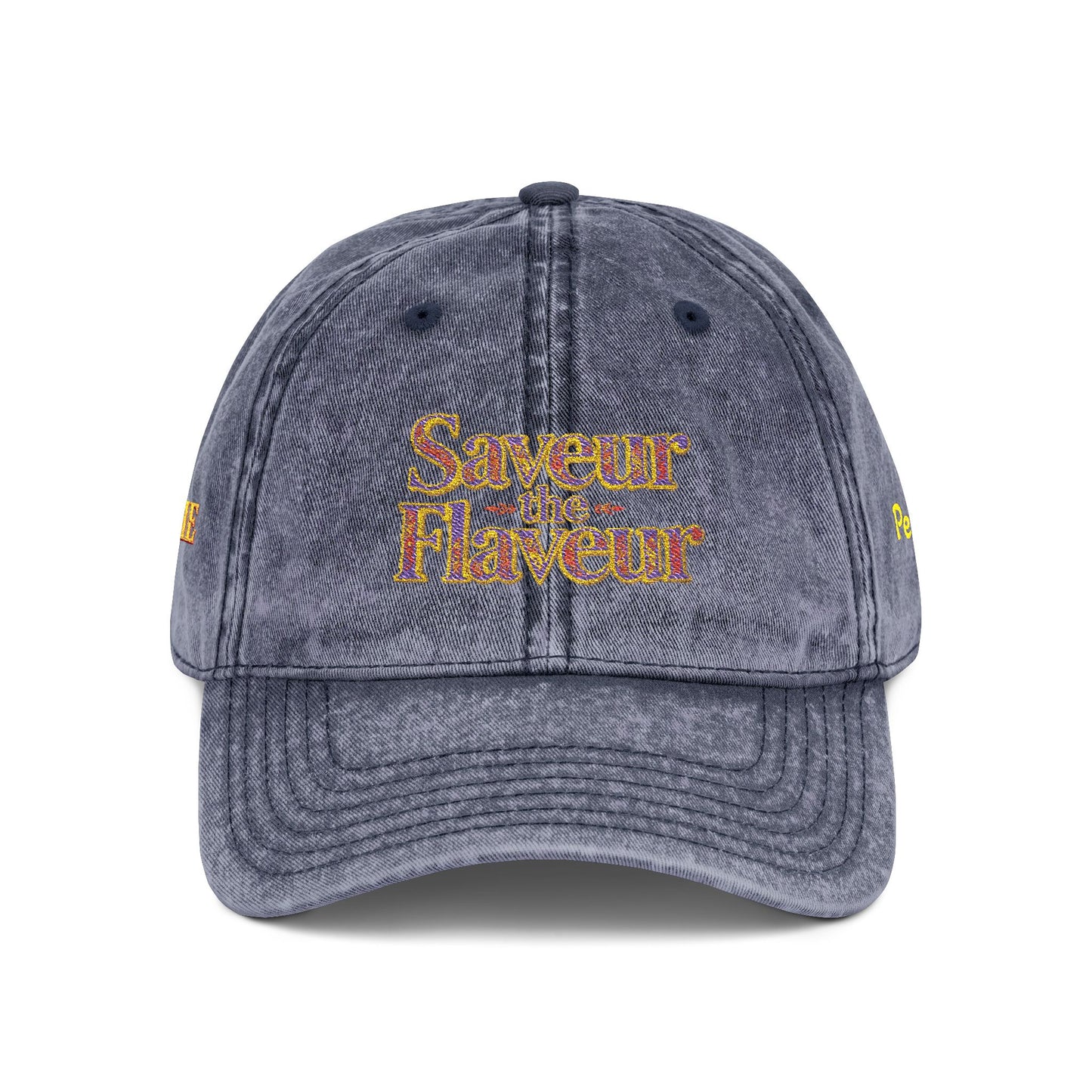 Vintage Cap — Embroidered "saveur the flaveur you cool a** mofo"