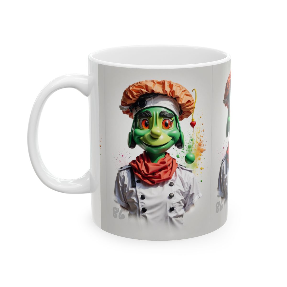 Chef Alien Ceramic Mug, 11oz image 2