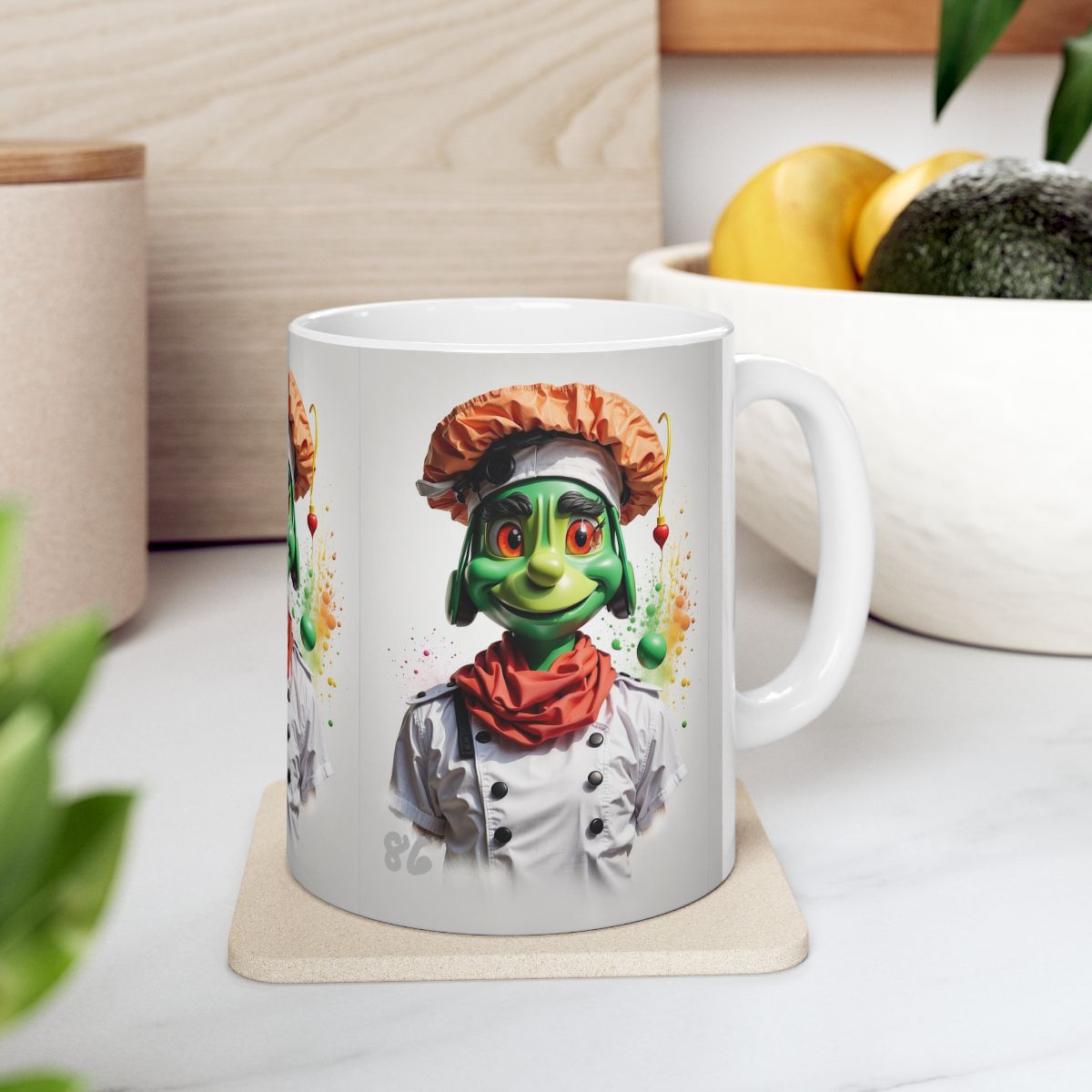 Chef Alien Ceramic Mug, 11oz image 7