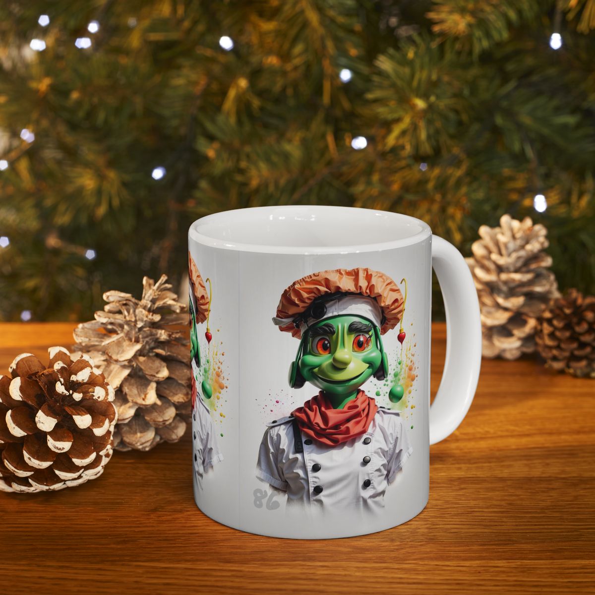 Chef Alien Ceramic Mug, 11oz image 9